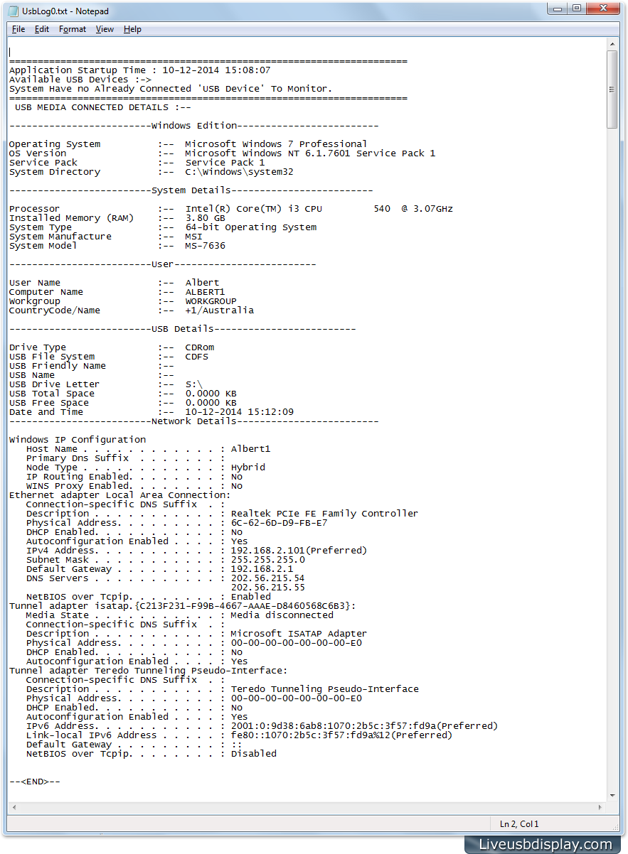 TEXT Log file TEXT Log file