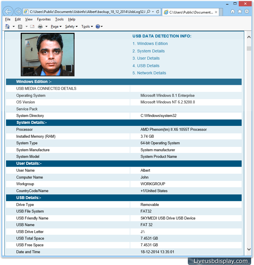 HTML Log file HTML Log file